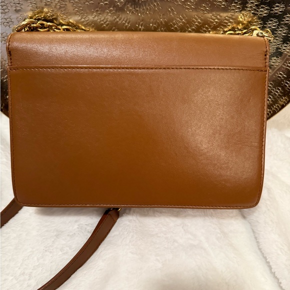 Furla Tan Leather Crossbody Bag with Gold Chain - Picture 4 of 9